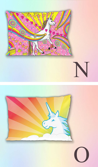 JEDNOROŻCE Zestaw poduszka kubek WZORY+GRATIS