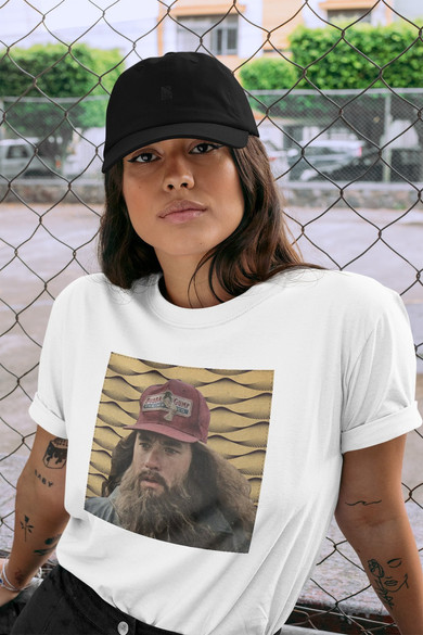 Koszulka z naszywką Forrest Gump beard