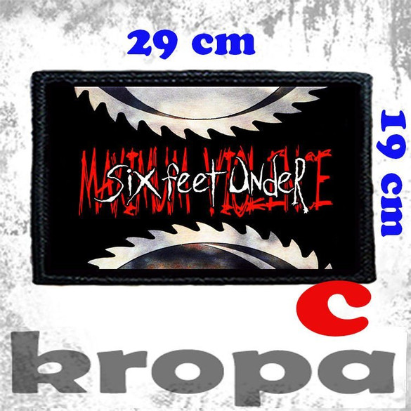 Naszywka duża na ubranie SIX FEET UNDER