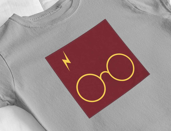 Bluzka damska z naszywką Harry Potter glasses