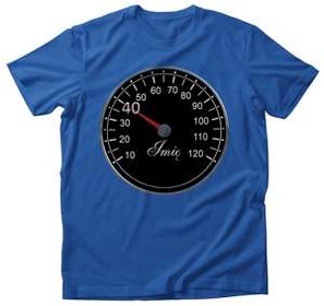 Koszulka urodzinowa Prędkościomierz + Twoje imię!