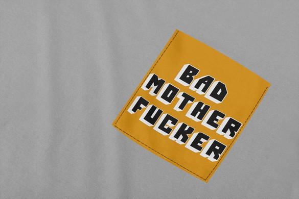 Koszulka z kieszonką BAD MOTHER FUCKER