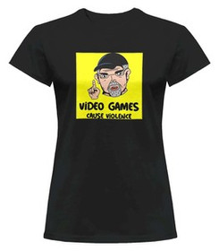 Bluzka damska z naszywką Video games...