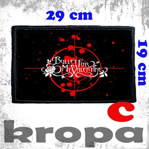 Naszywka duża na ubranie BULLET FOR MY VALENTINE
