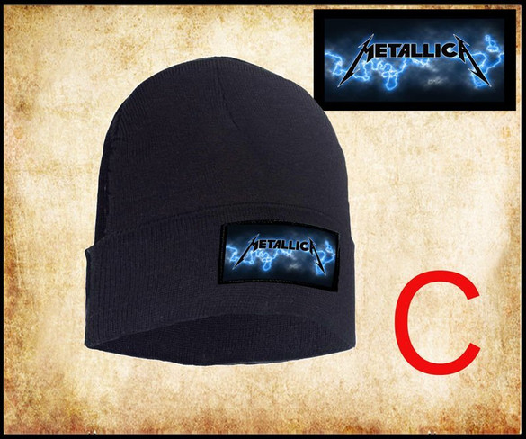 Czapka zimowa z naszywką METALLICA