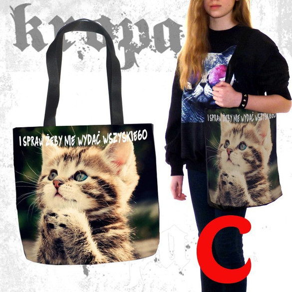 Torba na ramię Z KOTEM