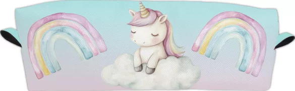 Piórnik Jednorożec na chmurce – personalizowana, pastelowa