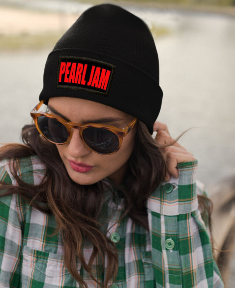 Czapka zimowa z naszywką  PEARL JAM