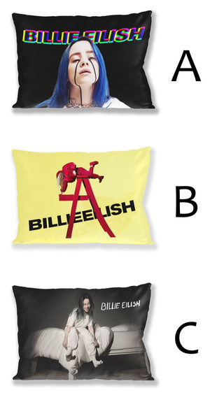 BILLIE EILISH Zestaw poduszka kubek WZORY+GRATIS