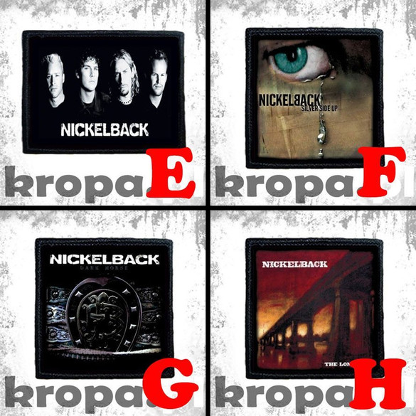 Naszywka NICKELBACK 8 X 8 cm Dużo Wzorów!