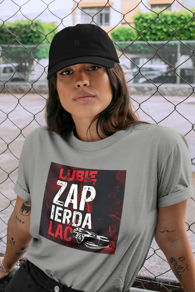 Koszulka z naszywką Lubię zapierd..lać 04