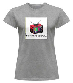 Bluzka damska z naszywką No time for drama