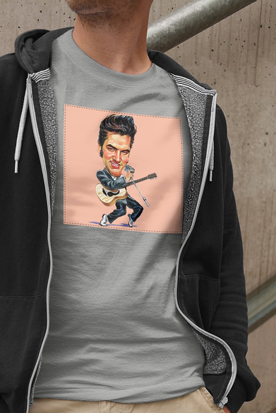 Koszulka z naszywką Elvis Presley 02