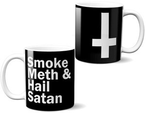 Kubek SMOKE & METH HAIL SATAN na Prezent +imię