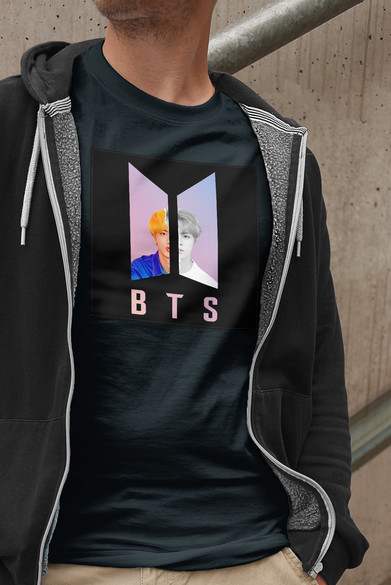 Koszulka z naszywką BTS JIN