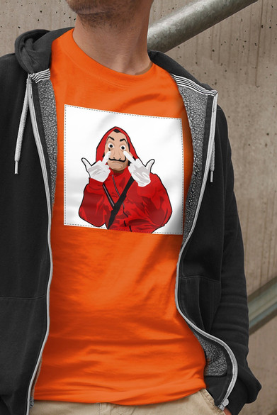 Koszulka z naszywką Dom z papieru 03