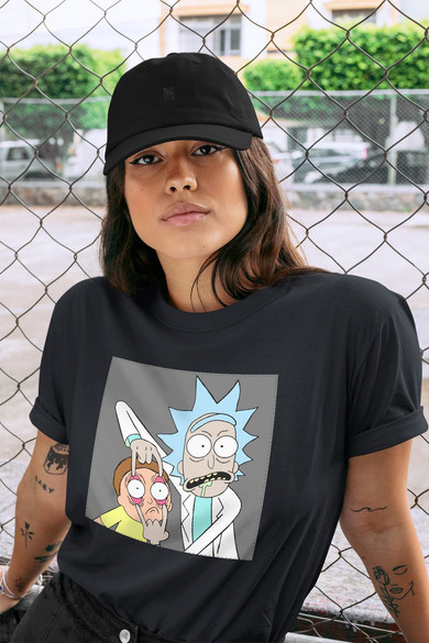 Koszulka z naszywką Rick and Morty 01