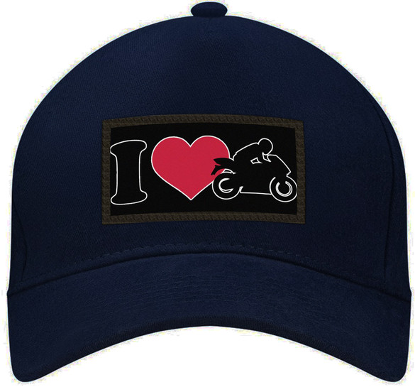 Czapka KOCHAM MOTORY bejsbolówka z naszywką