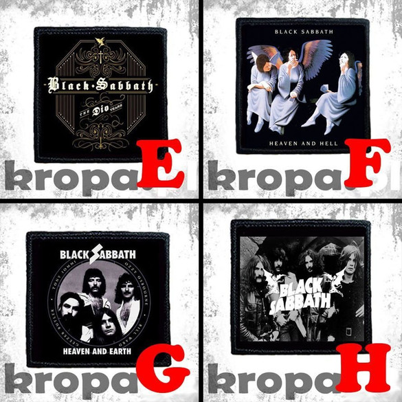 Naszywka BLACK SABBATH 10 x 10 cm Dużo Wzorów!