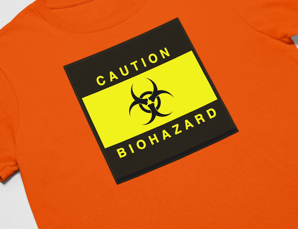 Koszulka z naszywką Biohazard 02