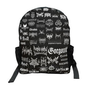 Plecak Szkolny BLACK METAL BANDS Dodaj napis!