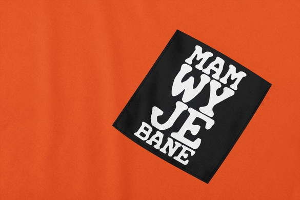 Koszulka z kieszonką MAM WY**BANE