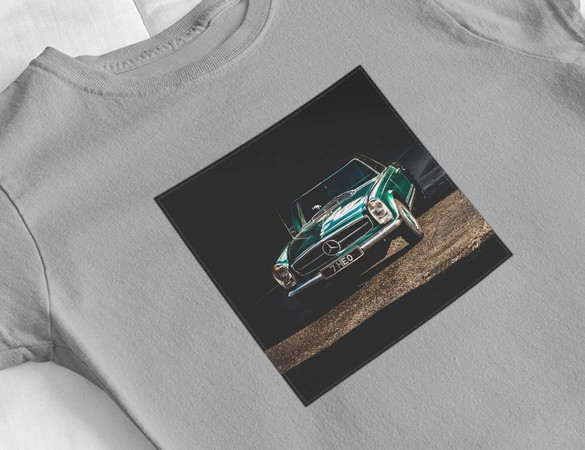 Bluzka damska z naszywką Mercedes classic