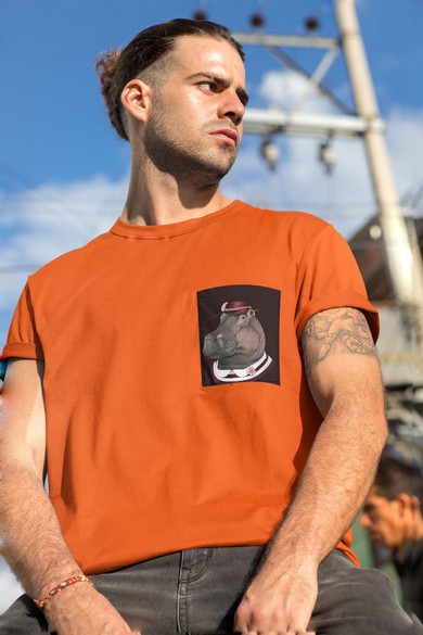 Koszulka z kieszonką HIPPO GENTLEMAN 