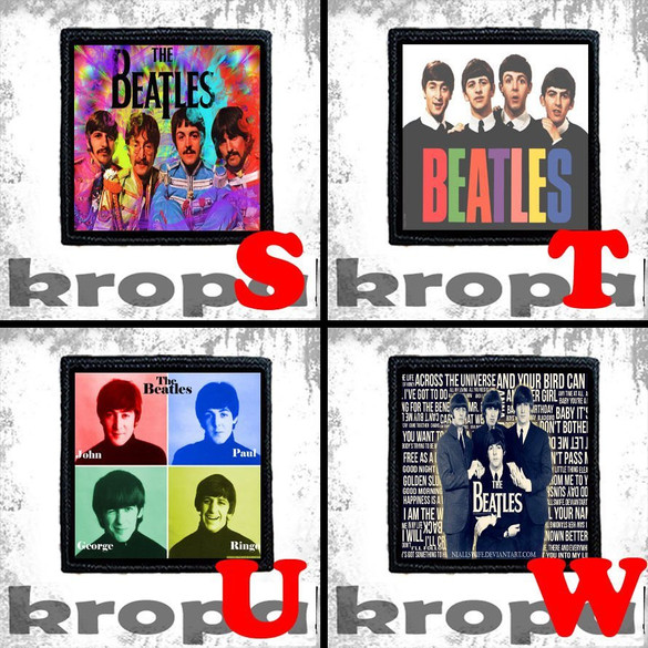 Naszywka THE BEATLES 10 x 10 cm  Dużo Wzorów!