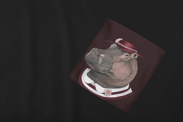 Koszulka z kieszonką HIPPO GENTLEMAN