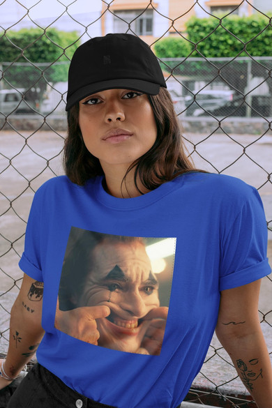 Koszulka z naszywką Joker Happy face