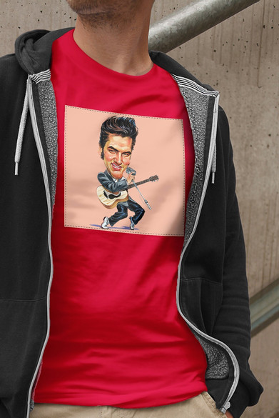 Koszulka z naszywką Elvis Presley 02