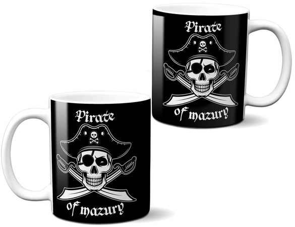 Kubek PIRATE OF MAZURY na Prezent +imię