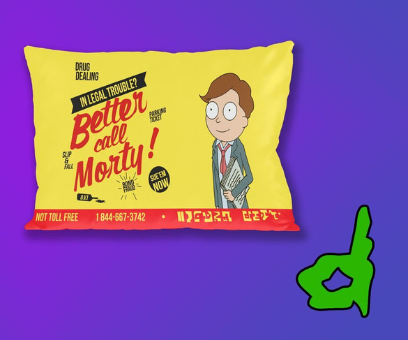 Poduszka RICK and MORTY 60x40cm WZORY + imię GRATIS