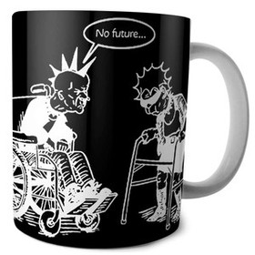 Kubek OLD PUNKS NEVER DEAD na Prezent +imię