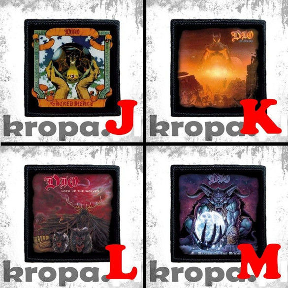 Naszywka DIO 10 x 10 cm  Dużo Wzorów!