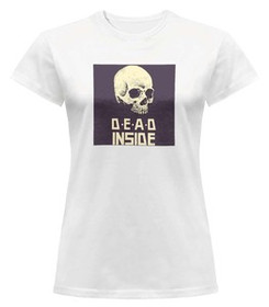 Bluzka damska z naszywką Skull : Dead inside