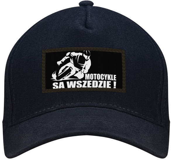 Czapka MOTOCYKLE SĄ WSZĘDZIE bejsbolówka naszywką