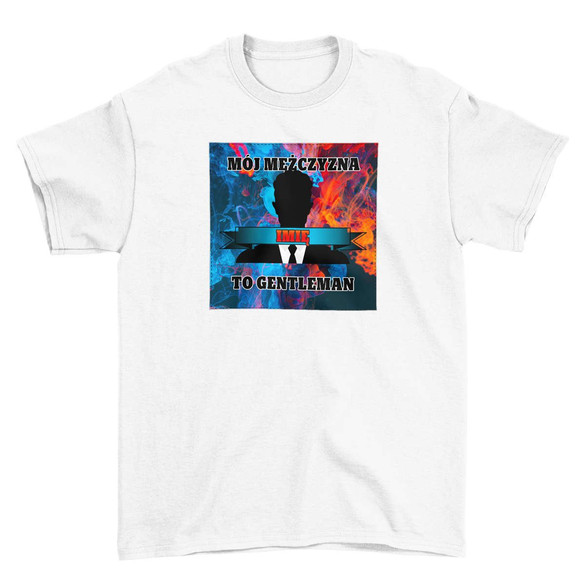 Koszulka z naszywką na Walentynki TWÓJ NAPIS