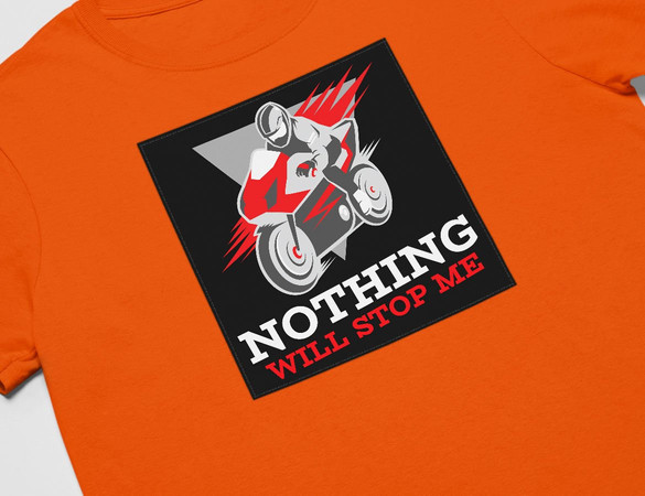 Koszulka z naszywką Nothing will stop me