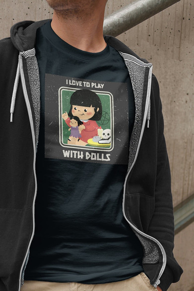 Koszulka z naszywką I love to play...