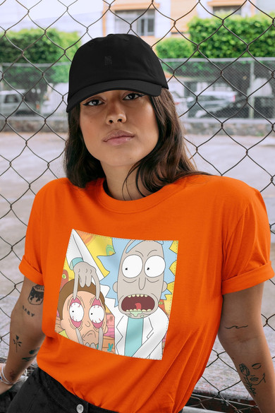 Koszulka z naszywką Rick and Morty 04
