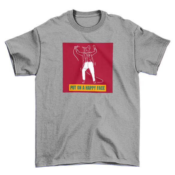 Koszulka z naszywką Put on a happy face