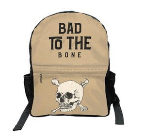 Plecak Szkolny SKULL/ BAD TO THE BONE Dodaj napis!