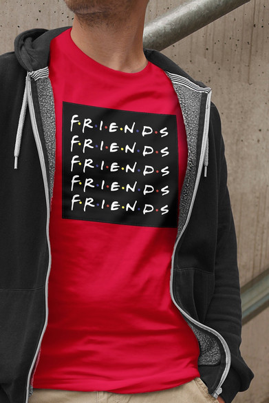 Koszulka z naszywką Friends logo