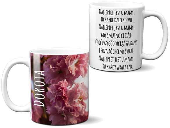 Kubek na Dzień Matki dla Mamy DODAJ NAPIS!