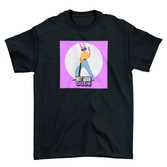 Koszulka z naszywką Not your baby