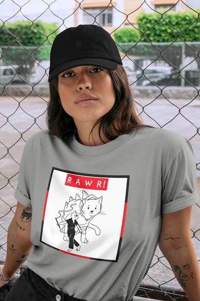 Koszulka z naszywką RAWR !