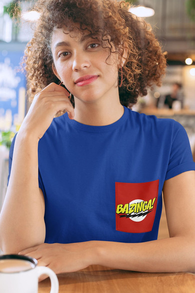 Koszulka z kieszonką BAZINGA! BIG BANG