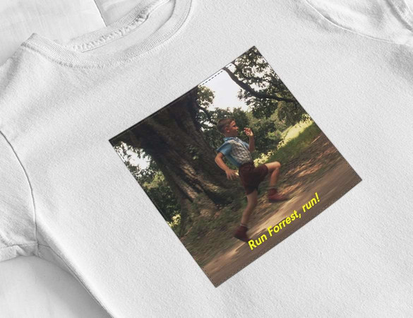 Bluzka damska z naszywką Forrest Gump RUN